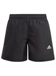 adidas Kids Boys Badge Of Sport Swim Short - Black, Black, Size 5-6 Years