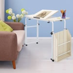 Rolling Adjustable Computer Desk Table Over Bed Laptop Storage Home Furniture