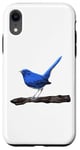 Coque pour iPhone XR Blue Redstart Ornithologie Observateur d'oiseaux