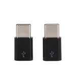 2x Micro USB To TypeC OTG Adapter Syncing Data Transfer And Charging Adapter Co