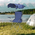 Yongqing - Chaise de Camping Pliable et Portable,avec accoudoirs et Porte-gobelets,Chaise de Pêche Chaise Plage Légère,bleu