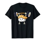 Sushi Gym Lifting Weights Funny Kawaii Sushi Training T-Shirt