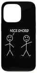 Coque pour iPhone 13 Pro Nice Shoes Sarcasme Funny Stickman Stick Figure Sarcastique Pun