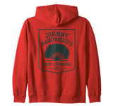 Johnny Hardwood's Bush Trimming Co. Funny Company Gardening Zip Hoodie