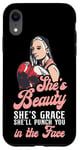 iPhone XR Boxing Girl Vintage She'S Beauty She'S Grace She'Ll Punch Case