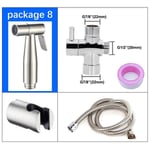 Pommeau de douche à main en acier inoxydable pour lavement anal,autonettoyant,pulvérisateur de bidet,déterminer,lavage des toilettes,PLANdouchette WC,K5 - Type package 8