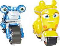 Ricky Zoom Figurines de Motos Loop & Scootio, Jouets à Collectionner Pack de 2 Véhicules Miniatures à Roues Libres, pour Enfants, Garçons et Filles de 3, 4, 5, 6 ans et +, T20045