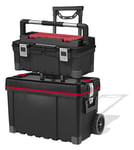 Keter Master Pro 17181110 Cart and Tool Box Plastic Red/Silver