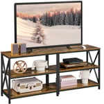 Industrial TV Unit for TVs up to 70 In Wood TV Stand for Living Room