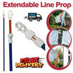 1x Extendable Prop Line Heavy Duty Clothes Washing Pole Outdoor Support Dry 2M