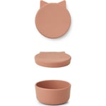 Liewood Cornelius snack box medium - Cat tuscany rose