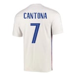 2020-2021 France Away Football Soccer T-Shirt (Eric Cantona 7)