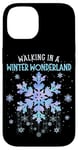 iPhone 14 Walking In A Winter Wonderland Tie Dye Snowflake Christmas Case