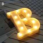 Led Night Light Party Decor Lamp Letters Pattern B