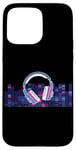 Coque pour iPhone 15 Pro Max Casque pour artistes, DJ, contrôle audio LED clignotant