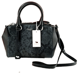 Radley Cross Body Bag Grab Bag Small HAMPSTEAD FAUX PYTHON Black Leather RRP 219