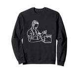 Coffee Espresso Barista Coffee Maker Silhouette Sweatshirt