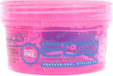 Eco Professional Curl & Wave Styling Gel Firm Hold All Types Of Hair 8 oz Pink