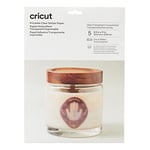 Cricut Papier d'autocollant imprimable | Clear | 21,5 cm x 27,9 cm (8,5 x 11) | 5 feuilles | Pour une utilisation avec des imprimantes à jet d'encre et des machines à découper Cricut