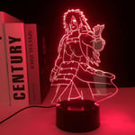 3D-lampa för barn Anime Figur Madara 3D LED-färger som ändrar T