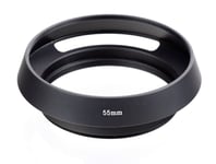 55mm Screw in Metal Tilted Vented Lens Hood for 55mm Filter thread - UK STOCK