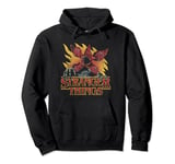 Stranger Things Flaming Demogorgon Vintage Distressed Poster Pullover Hoodie