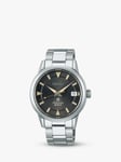 Seiko SPB243J1 Men's Prospex Alpinist Automatic Date Bracelet Strap Watch, Silver/Brown