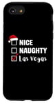 Coque pour iPhone SE (2020) / 7 / 8 Nice Naughty Las Vegas - Père Noël amusant jeu de Noël