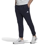 adidas Homme Essentials Fleece Regular Tapered Pants, Legend Ink/White, M