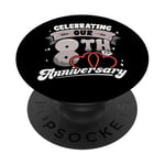 8th Wedding Anniversary Celebrating 8 Years Matching Gift PopSockets Adhesive PopGrip