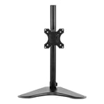 Fellowes Single Monitor Arm - Seasa Freestanding Monitor Mount for 8KG 32 inch Screens - Ergonomic Adjustable Monitor Arm - Tilt 45° Pan 120° Rotation 360°, VESA 75 x 75/100 x 100 - Black