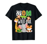 Mom of the Wild One Zoo Theme Birthday Safari Jungle Animals T-Shirt