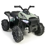 FEBER - Quad Boxer | Véhicule Électrique à Batterie 12V - avec Marche Avant, Marche arrière et Frein, jusqu'à 5 km/h, Chargeur Inclus | 45 Min. de Jeu, pour Les Enfants de 3 à 5 Ans - Coleur Vert