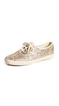 Keds Champion Glitter Trainers for Women, Gold Glitter, 9 UK