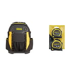 Stanley 1-95-611 Fatmax Tool Backpack & STA998985 Pocket Tapes, 5m/16ft & 8m/26ft