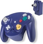 2.4g Wireless Controller Joypad Gamepad Pour Gamecube Ngc Violet