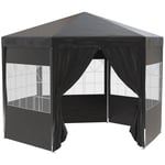 3.9m Outdoor Gazebo Canopy Party Tent with 6 Removable Side Walls