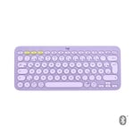 Logitech K380 Multi-Device Bluetooth Keyboard - tastatur - QWERTZ - Sveitsisk - lavendel limonade