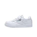 Reebok Club C 1V Sneakers, White/Glen Green/Vector Blue, 13 UK Child