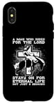 iPhone X/XS A Man Who Rides For The Rodeo Love Horses Bareback Riding Case