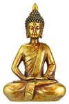 Statue de Bouddha en méditation assise - Sculpture de buste - Ornement - Feng Shui - Décoration de jardin, terrasses, balcon - Accessoire de maison - Sculpture de Bouddha - Figurine de jardin