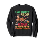 I Was Recently Run Over By A Reindeer Christmas So Pardon Me Sweatshirt