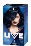 6 X Schwarzkopf Live Intense Colour 090 Cosmic Blue