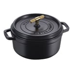 Staub La Cocotte 24 cm round Cast iron Buster Punch black