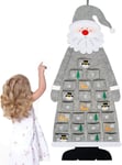 Advent Calendar 2024, 3.75ft Wall Santa Advent Calendar with Pockets 24 Days Re