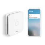 Netatmo - Détecteur de Monoxyde de Carbone Intelligent, Wi-Fi, 10 Ans de Batterie, Alarme 85 DB, Tests automatisés, sans Box domotique, Certifié EN 50291 et NF, NCO-FR