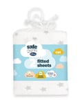 Silentnight Safe Nights Cot Fitted Sheets Pure Cotton Soft Breathable Pack of 2