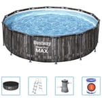 Bestway Ensemble de piscine ronde Steel Pro MAX 427x107 cm