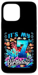 Coque pour iPhone 13 Pro Max C'est mon septième anniversaire, mon garçon Sea Fish Ocean Animals Aquarium