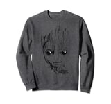 Marvel Guardians Vol. 2 Groot Lines Face Sweatshirt